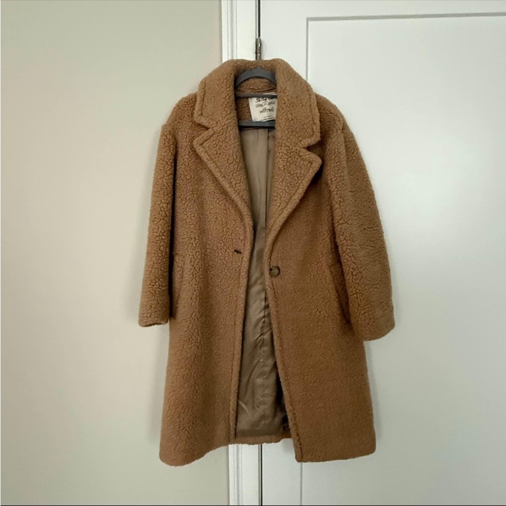 ARITZIA Wilfred Beige Wool Coat